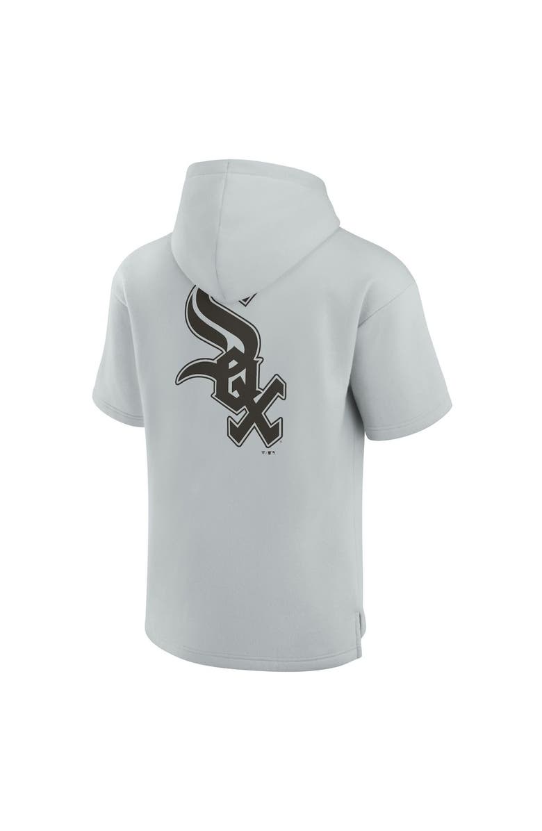 Fanatics Signature Unisex Fanatics Signature Gray Chicago White Sox Elements Super Soft Fleece Short Sleeve Pullover Hoodie, Alternate, color, Gray