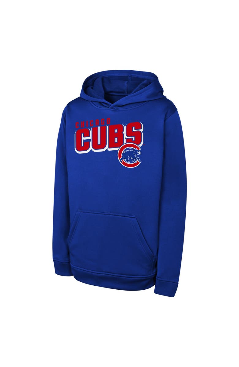 Outerstuff Youth Royal Chicago Cubs Cyber Punk Pullover Hoodie, Alternate, color, 