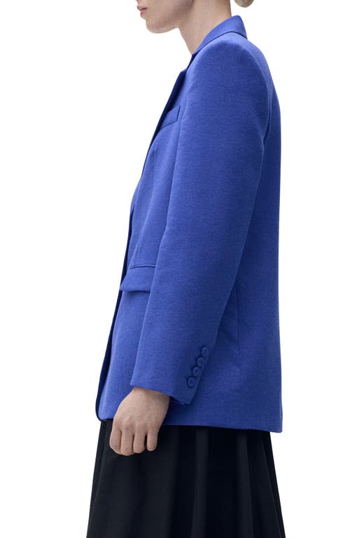 Mango Structured Suit Jacket In Blue