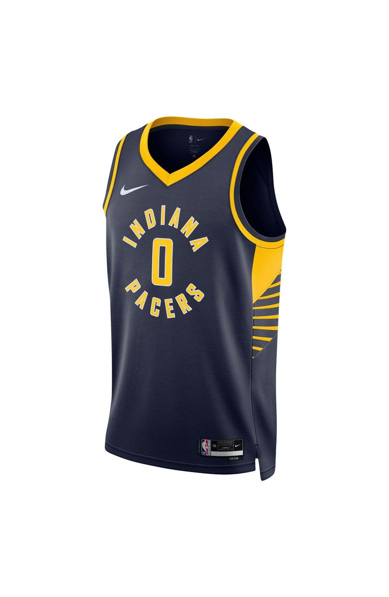 Nike Unisex Nike Tyrese Haliburton Navy Indiana Pacers Swingman Jersey - Icon Edition, Alternate, color, Navy