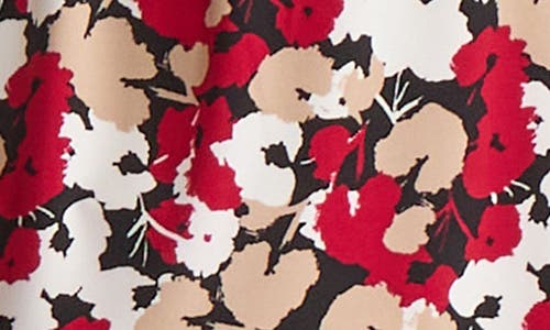 Kasper Pleat Neck Top In Multi