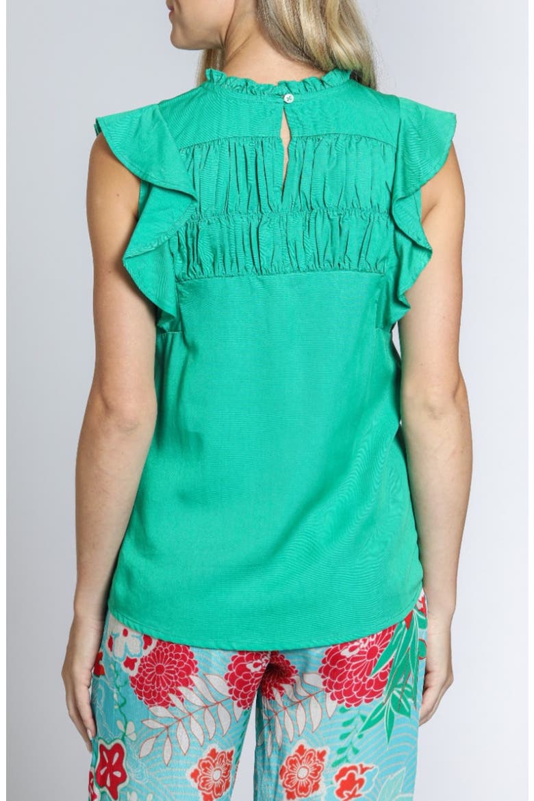 Flutter Sleeve Top, Alternate, color, MINT GREEN