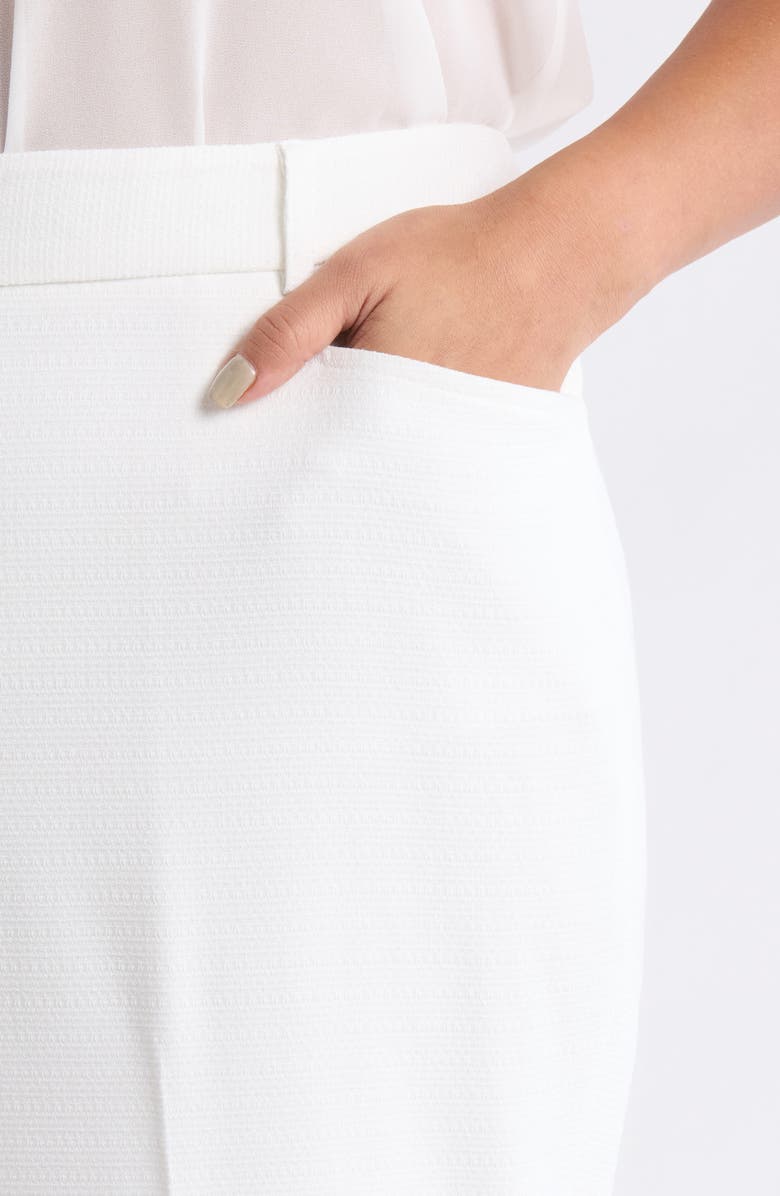 Tahari ASL Stretch Flare Pants, Alternate, color, Ivory