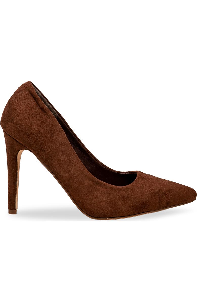 CHASE AND CHLOE Lala Pointed Toe Pump, Alternate, color, Brown