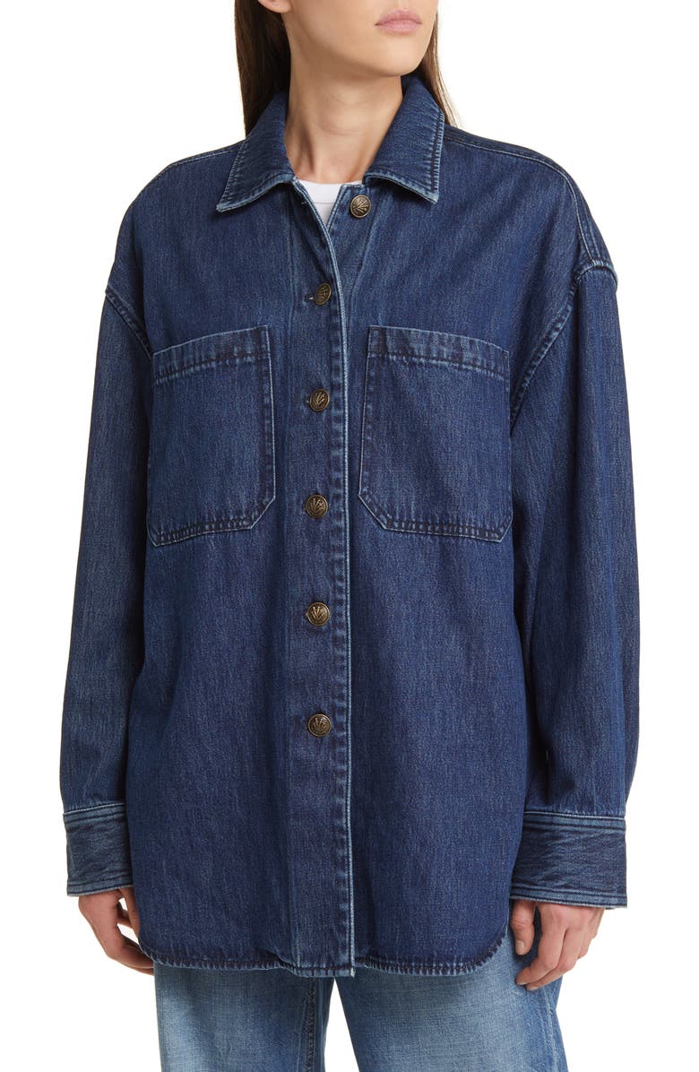 rag & bone Lory Denim Shirt Jacket, Alternate, color,