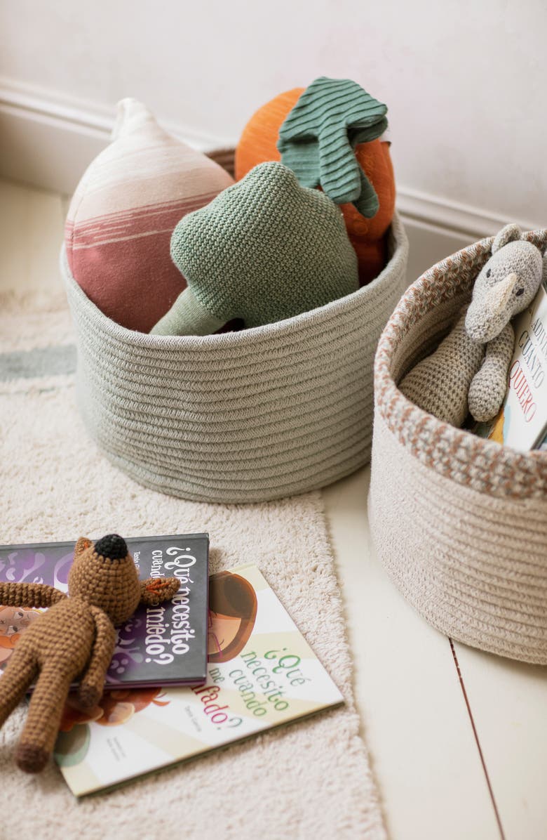 Lorena Canals Gram Basket, Alternate, color, Blue Sage