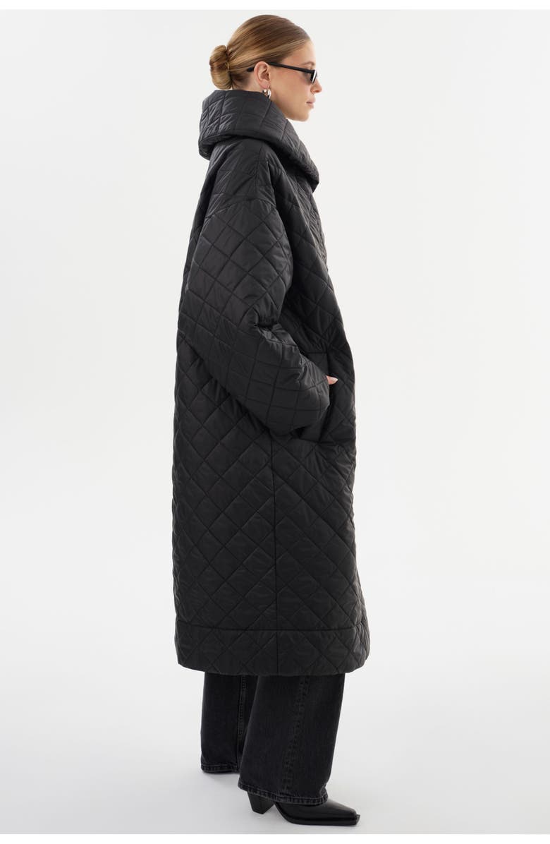 LAMARQUE Hendrika | Oversized Quilted Coat, Alternate, color, Black