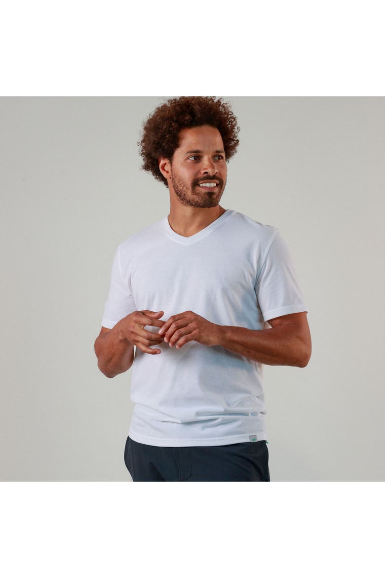 Everyday Tee with V-Neck, Alternate, color, White