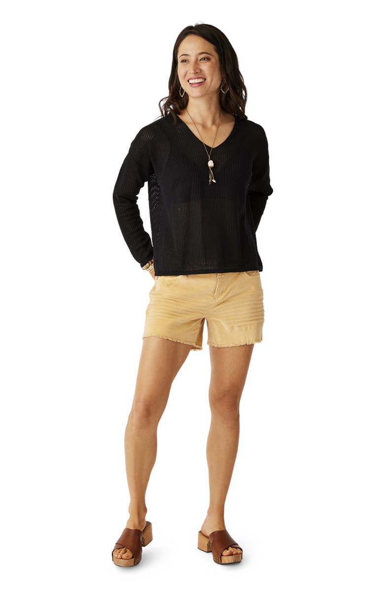 Carve Designs Lightweight Mesh Pullover, Alternate, color, Black
