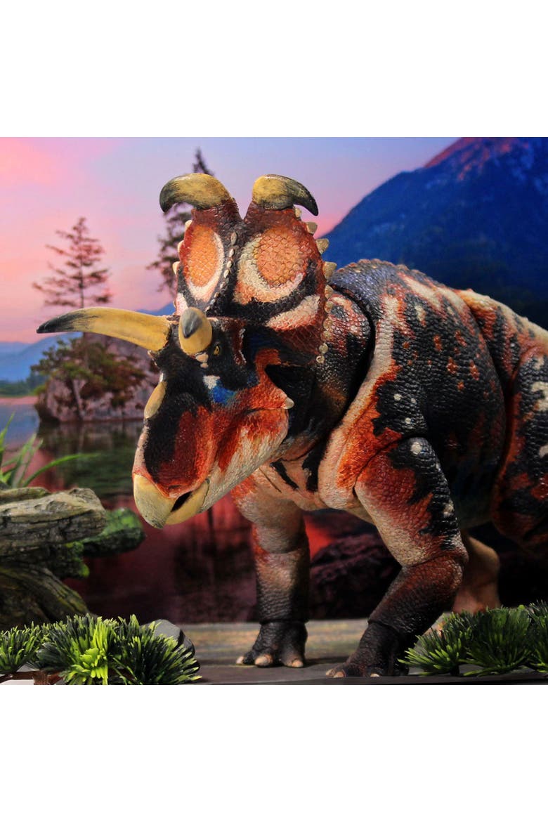 Albertaceratops Nesmoi 1/18th Scale Dinosaur Figure, Alternate, color, Multicolored