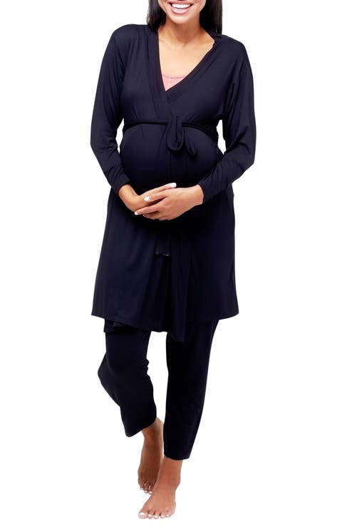 Second Skin Maternity & Nursing Wrap Robe