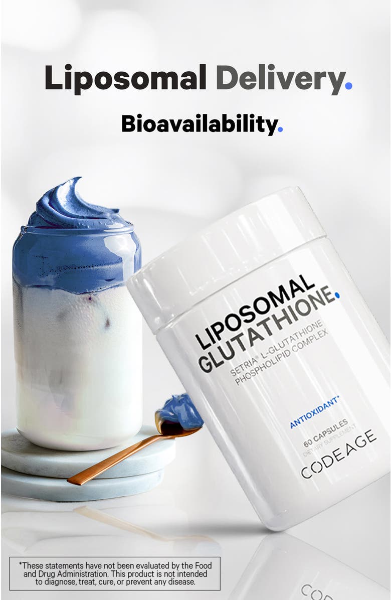 Codeage Liposomal Glutathione Setria<sup>®</sup> L-Glutathione Supplement, Alternate, color, 