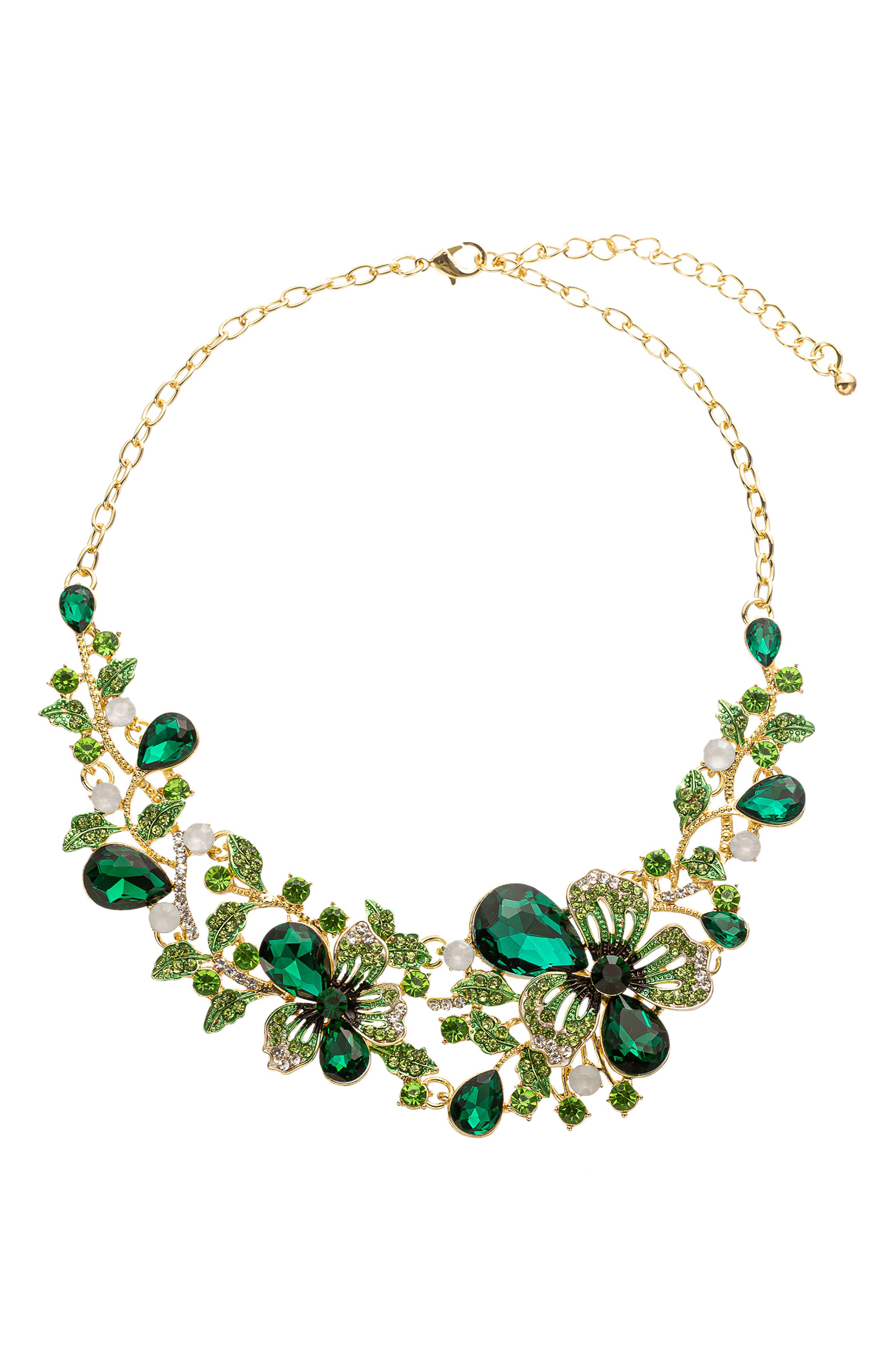 EYE CANDY LOS ANGELES Madison Crystal Statement Necklacce
