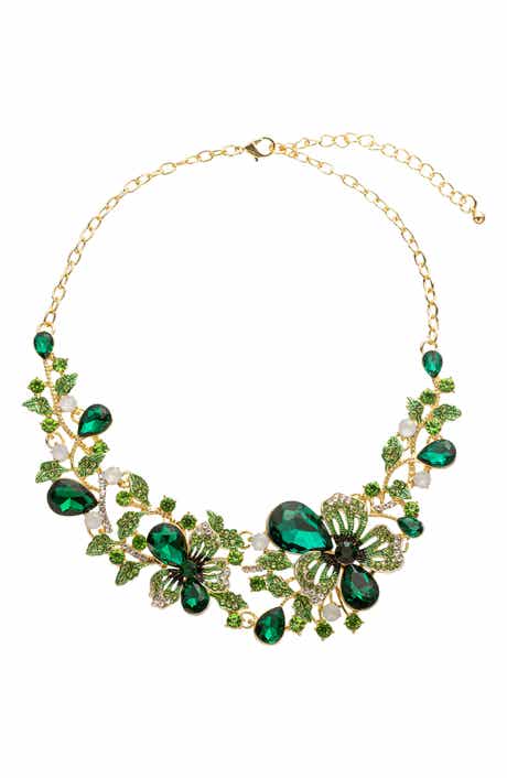 EYE CANDY LOS ANGELES Madison Crystal Statement Necklacce