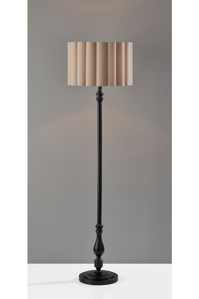 Claret Floor Lamp, Alternate, color, BLACK