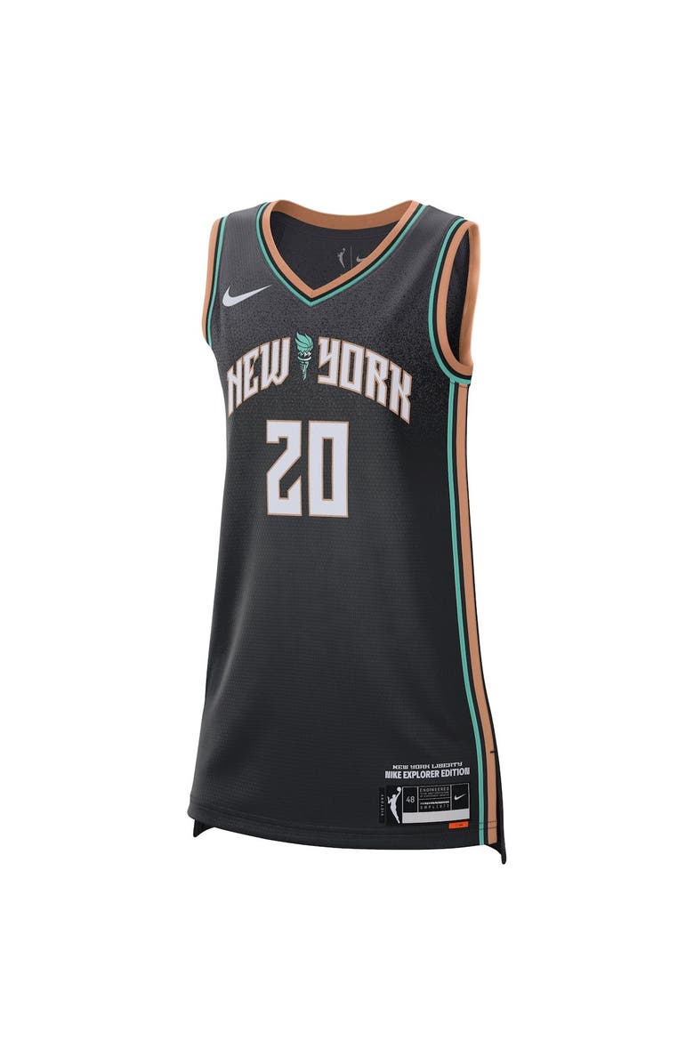 Nike Women's Nike Sabrina Ionescu Black New York Liberty 2021 Explorer Edition Victory Player Jersey, Alternate, color, 