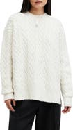 AllSaints Sirius Relaxed Alpaca Blend Cable Sweater