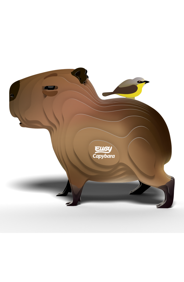Eugy Puzzles Capybara 3D Puzzle, Alternate, color, NO COLOR