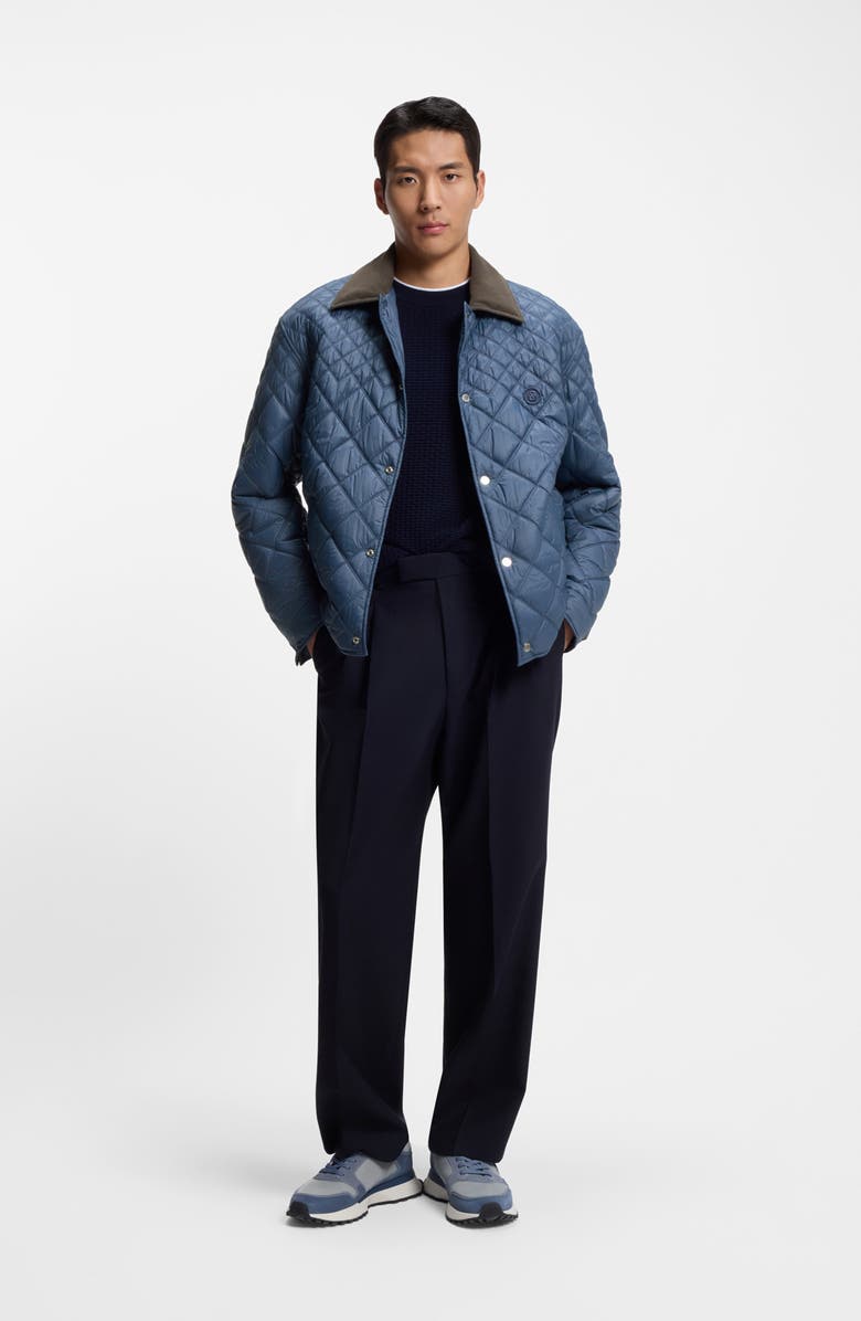 BOSS Cosmix Quilted Jacket, Alternate, color, Open Blue