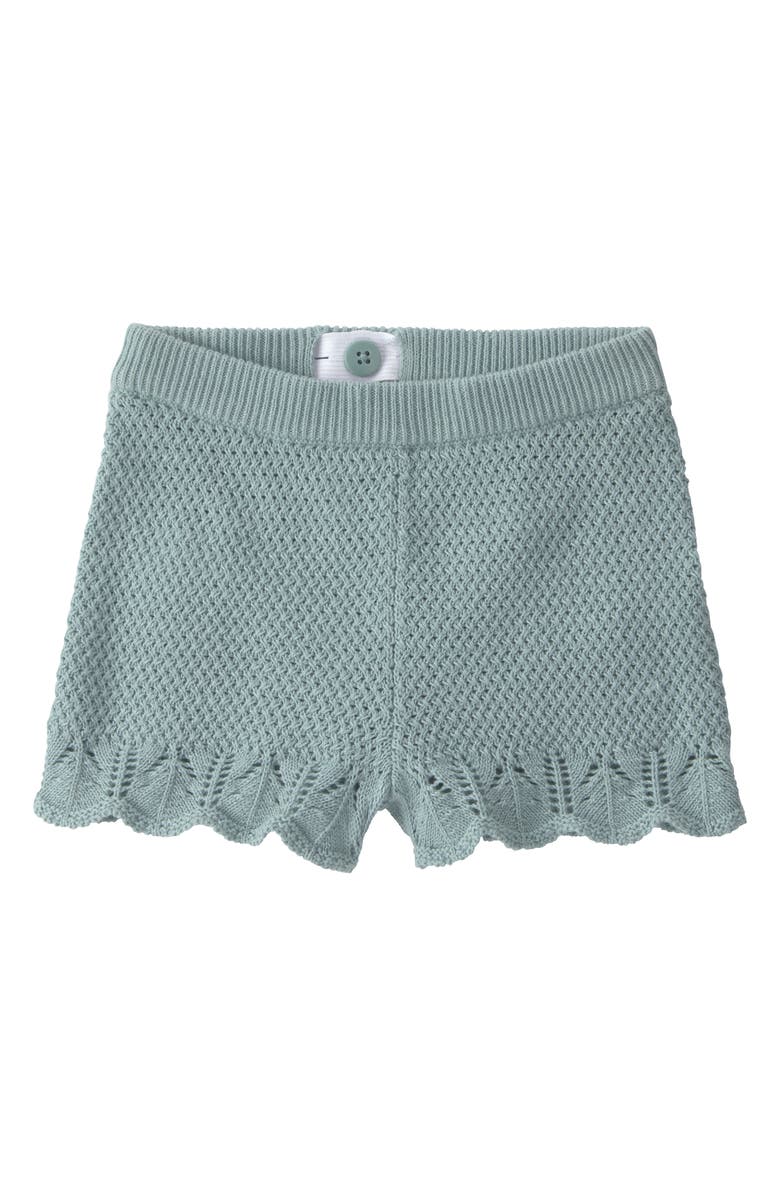Little Planet Scalloped Organic Cotton Tank Top & Shorts Set, Alternate, color, Green