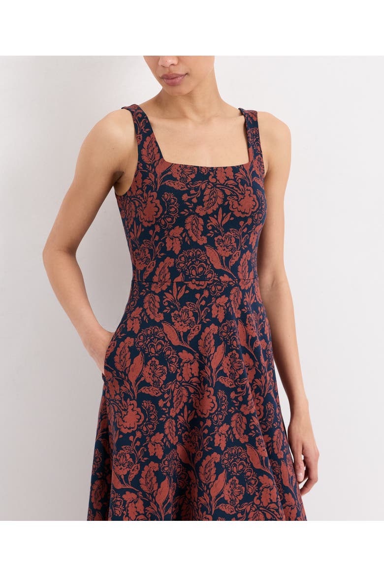 Fit & Flare Square Neck Dress Made With Organic Cotton (Women