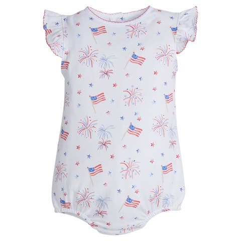 Kids' Printed Angel Sleeve Dress (Infant)