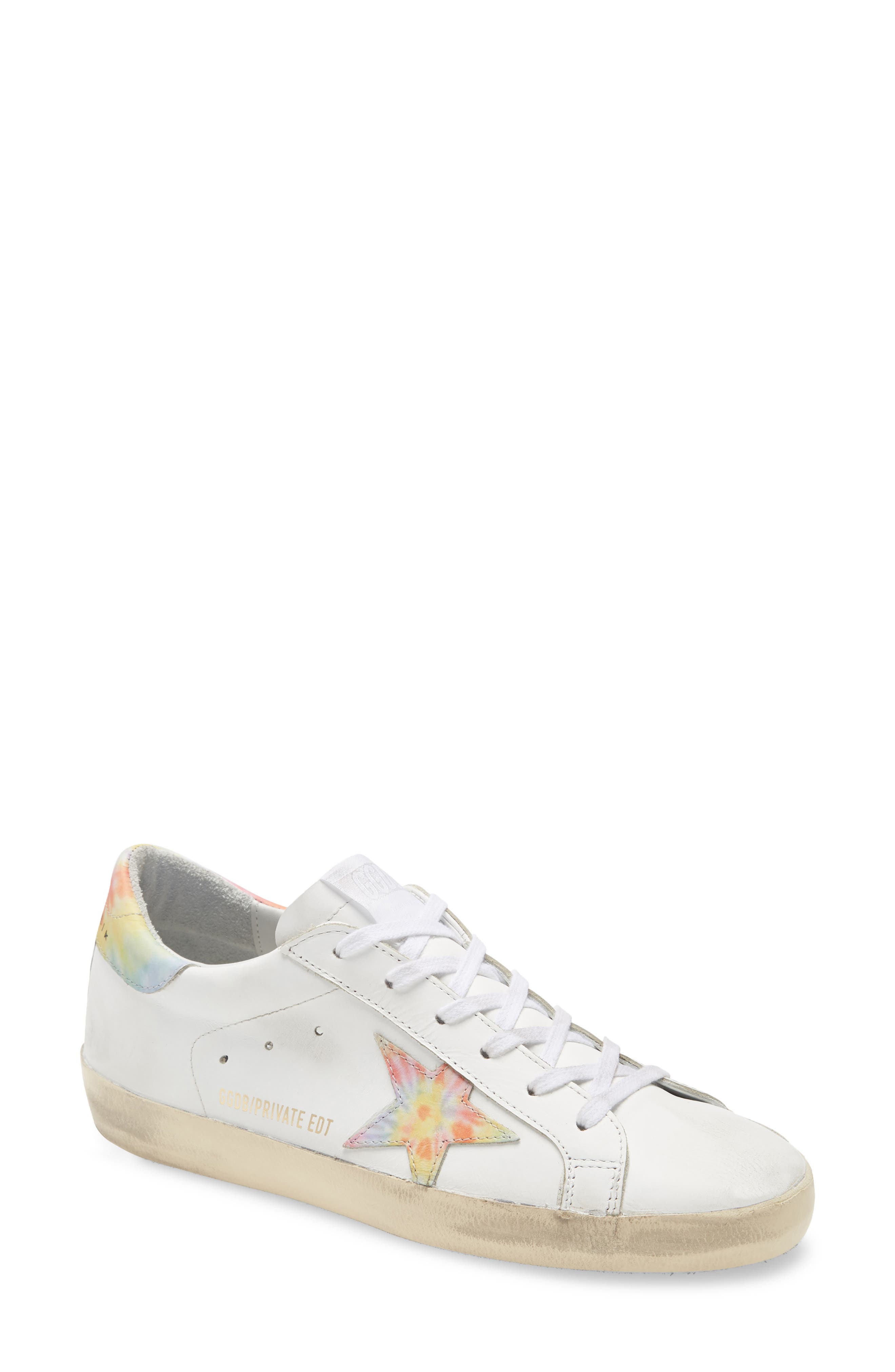Golden Goose Super-Star Tie Dye Low Top Sneaker, Main, color, 