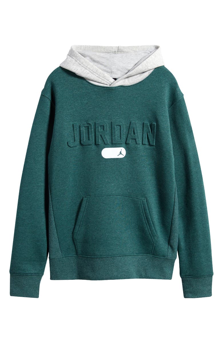 Jordan Kids' Cotton Blend Heathered Hoodie, Main, color, 