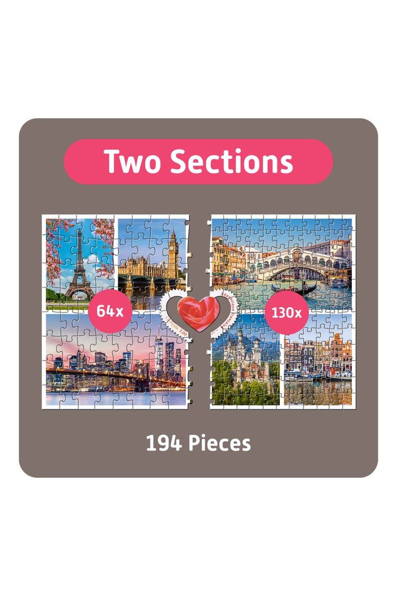 194 Piece Puzzle, Alternate, color, Multicolored