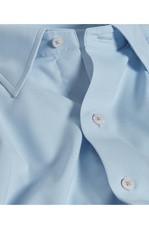 David Donahue Chevron Print Performance Sport Shirt