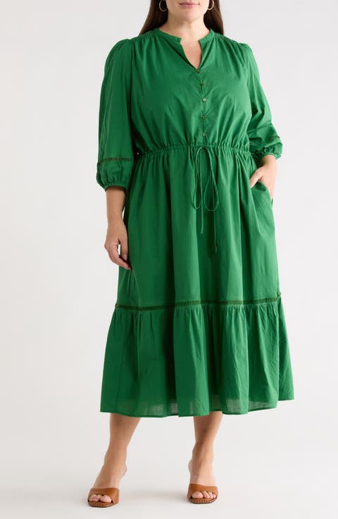 Harmy Long Sleeve Maxi Dress (Plus)