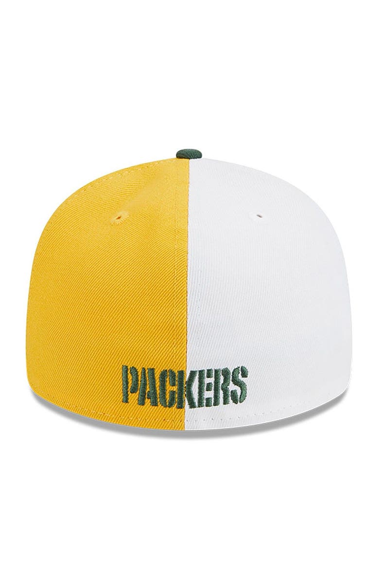 New Era Men's New Era  Yellow/Green Green Bay Packers 2023 Sideline Low Profile 59FIFTY Fitted Hat, Alternate, color, Gold