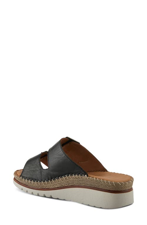 Spring Step Minisia Wedge Sandal In Black