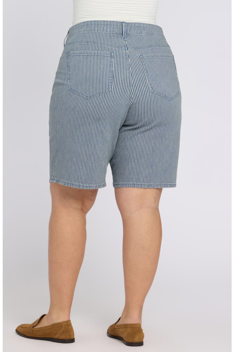Lilly Straight Leg Denim Shorts, Alternate, color, MALAGA STRIPE