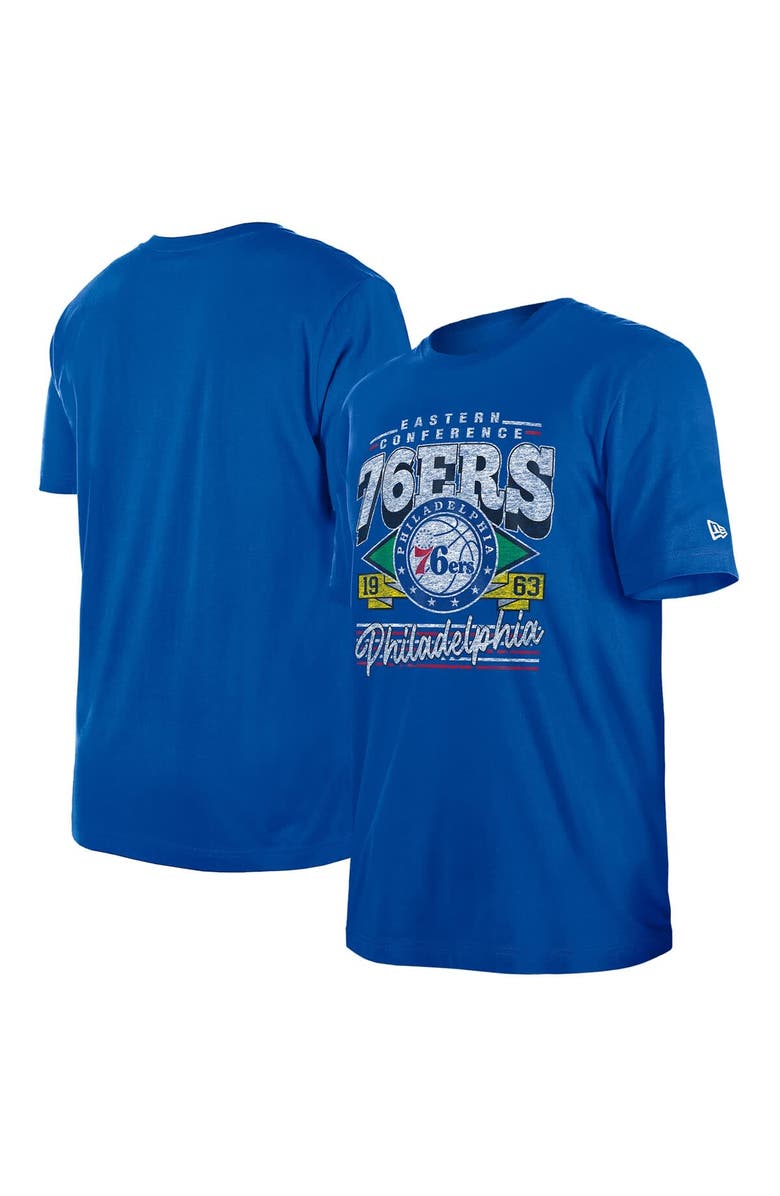 New Era Men's New Era Royal Philadelphia 76ers Sport Classics T-Shirt, Main, color, Royal