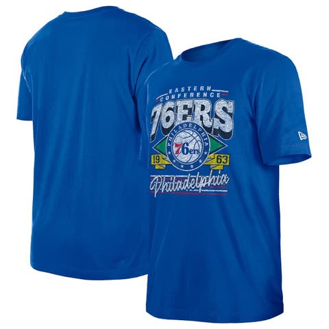 Men's New Era Royal Philadelphia 76ers Sport Classics T-Shirt