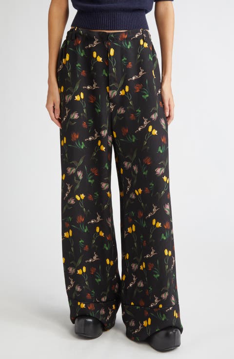 Tulips & Hares Wide Leg Pajama Pants
