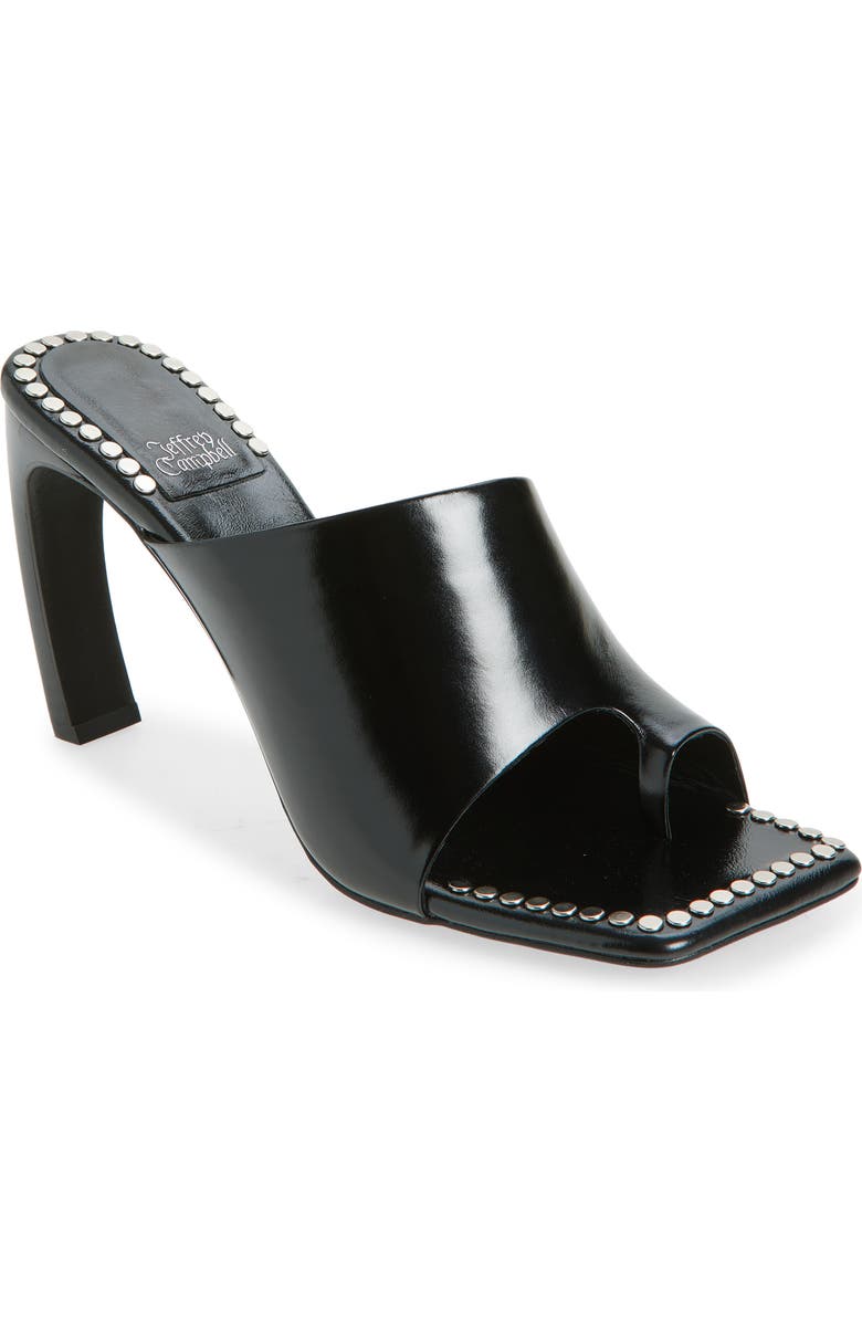 Jeffrey Campbell Alloc Slide Sandal, Main, color, Black Silver
