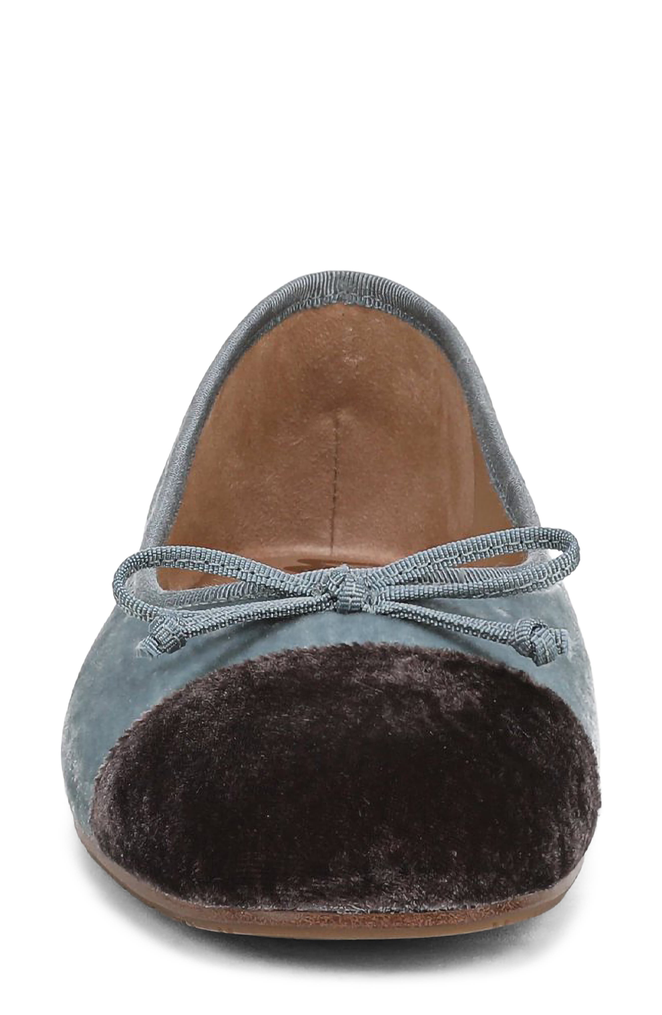 Alie 2 Ballet Flat, Alternate, color, AZURE BLUE/ MINK BROWN