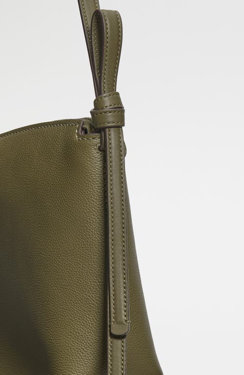 Kate Spade New York Large Loop Pebble Leather Shoulder Bag In Green
