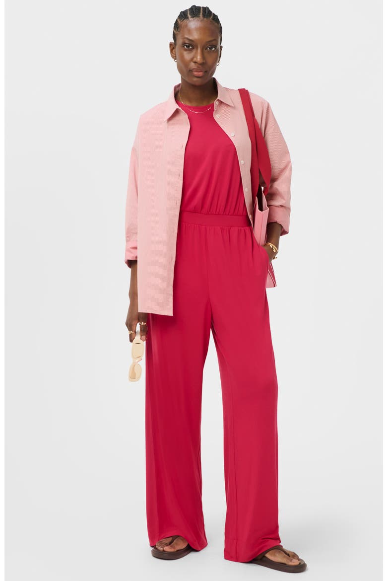 Grown-On Sleeve Jumpsuit, Alternate, color, CRIMSON RED