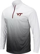 COLOSSEUM Men's Colosseum Gray Virginia Tech Hokies Magic Team Logo Quarter-Zip Jacket
