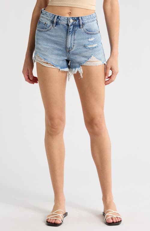PACSUN PACSUN EMMA FESTIVAL DESTROYED DENIM SHORTS