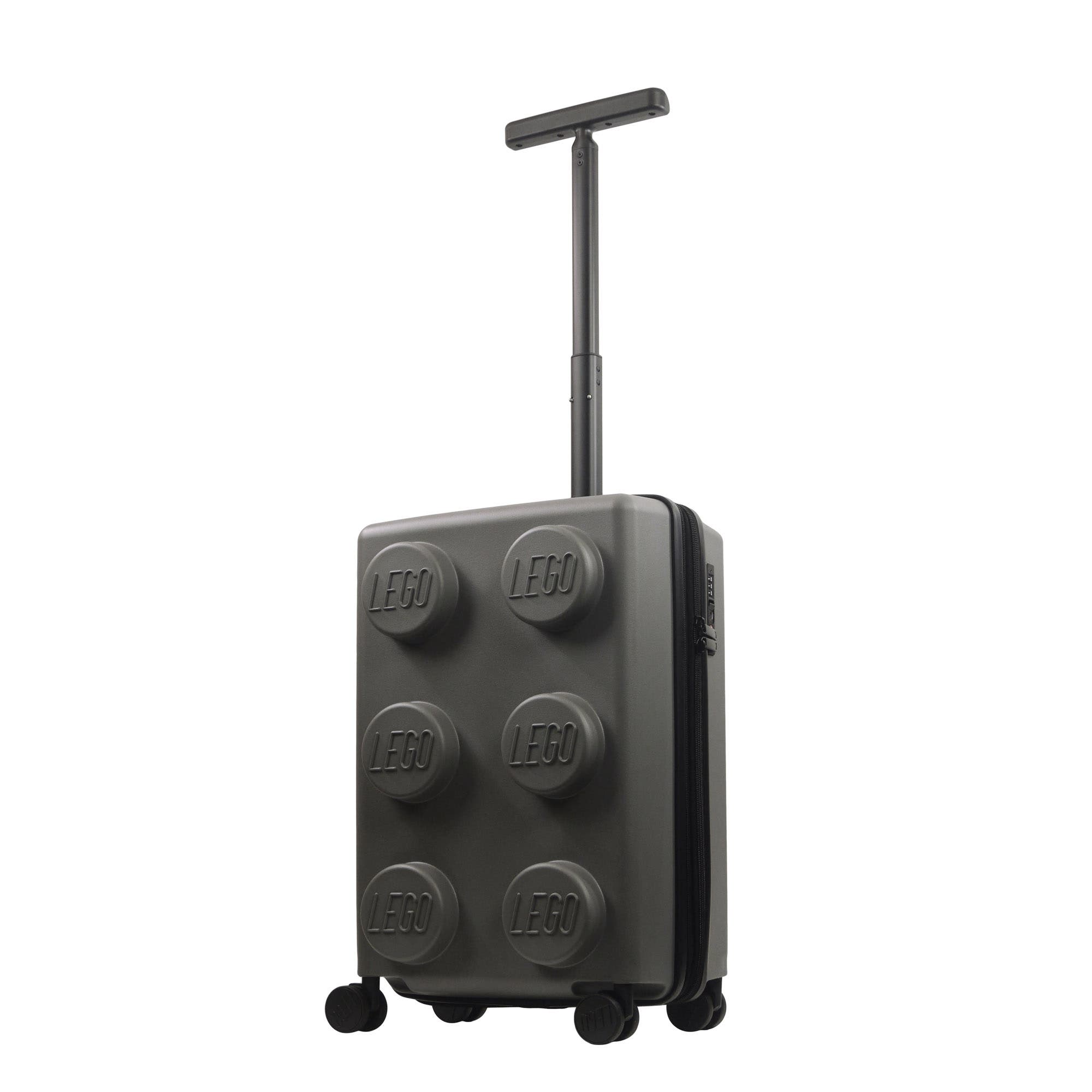 LEGO Signature Brick 2x3 Trolley Expandable 21.5 inch carry-on luggage, Main, color, Grey