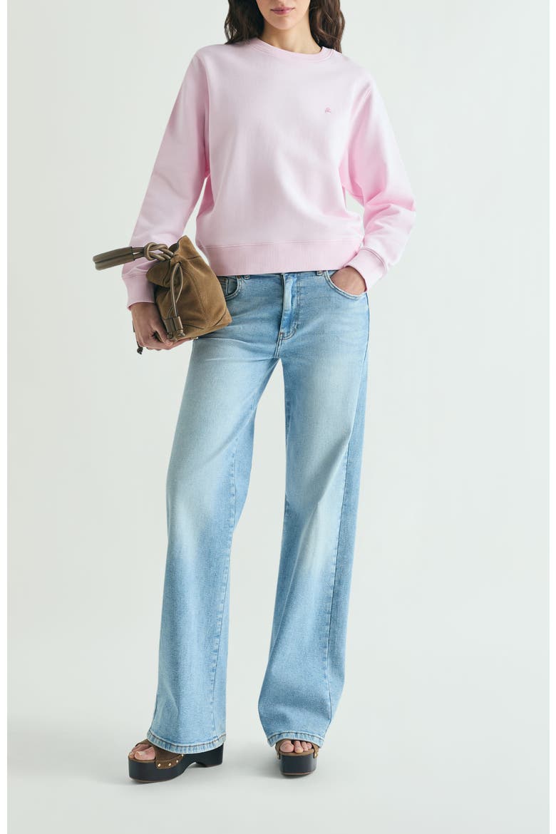 Basic Skull Sweatshirt, Alternate, color, Lightpink