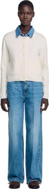 SANDRO 2-in-1 effect cardigan