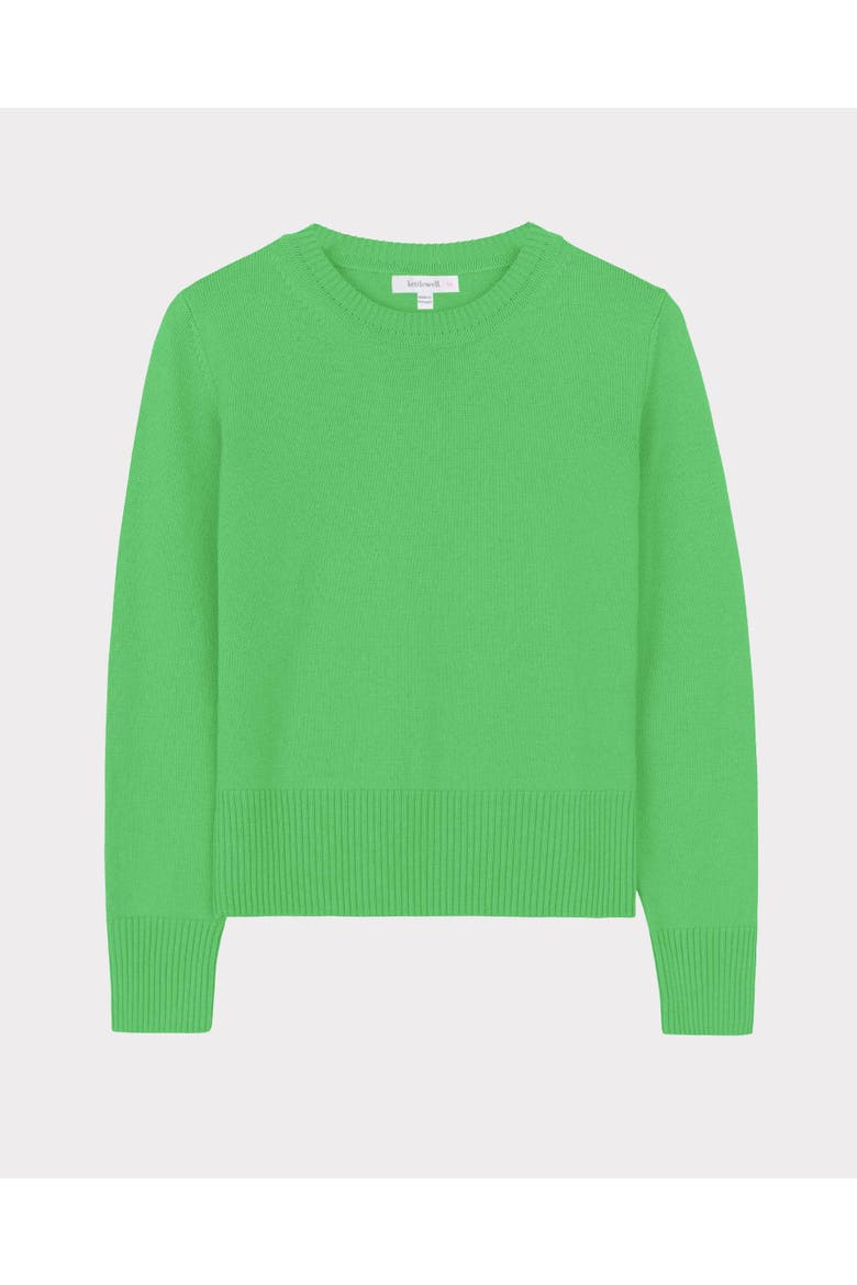 Minna Long Sleeve Crew Neck Sweater, Alternate, color, Green Paradise