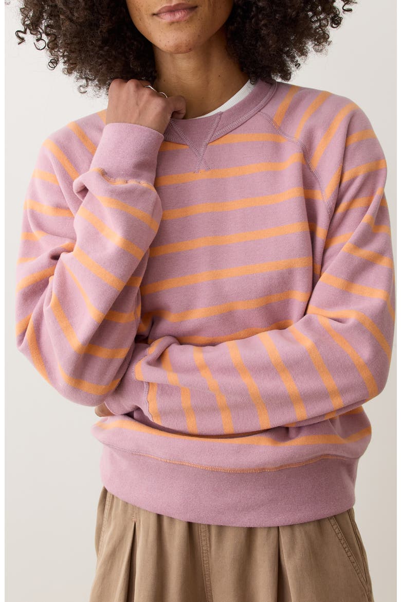 Cloud 9 Fleece Reversible Sweatshirt, Main, color, LILAS/ ORANGE STRIPE