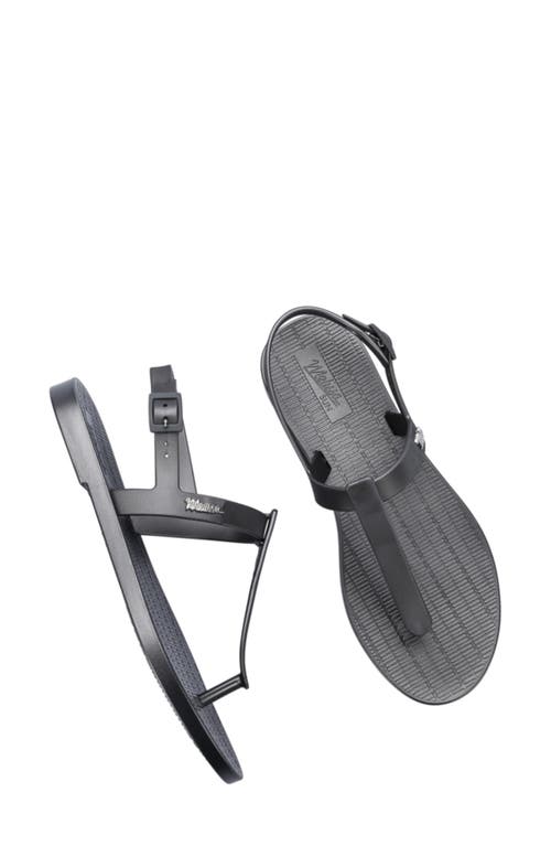 Melissa Sun Ventura T-strap Sandal In Graphite