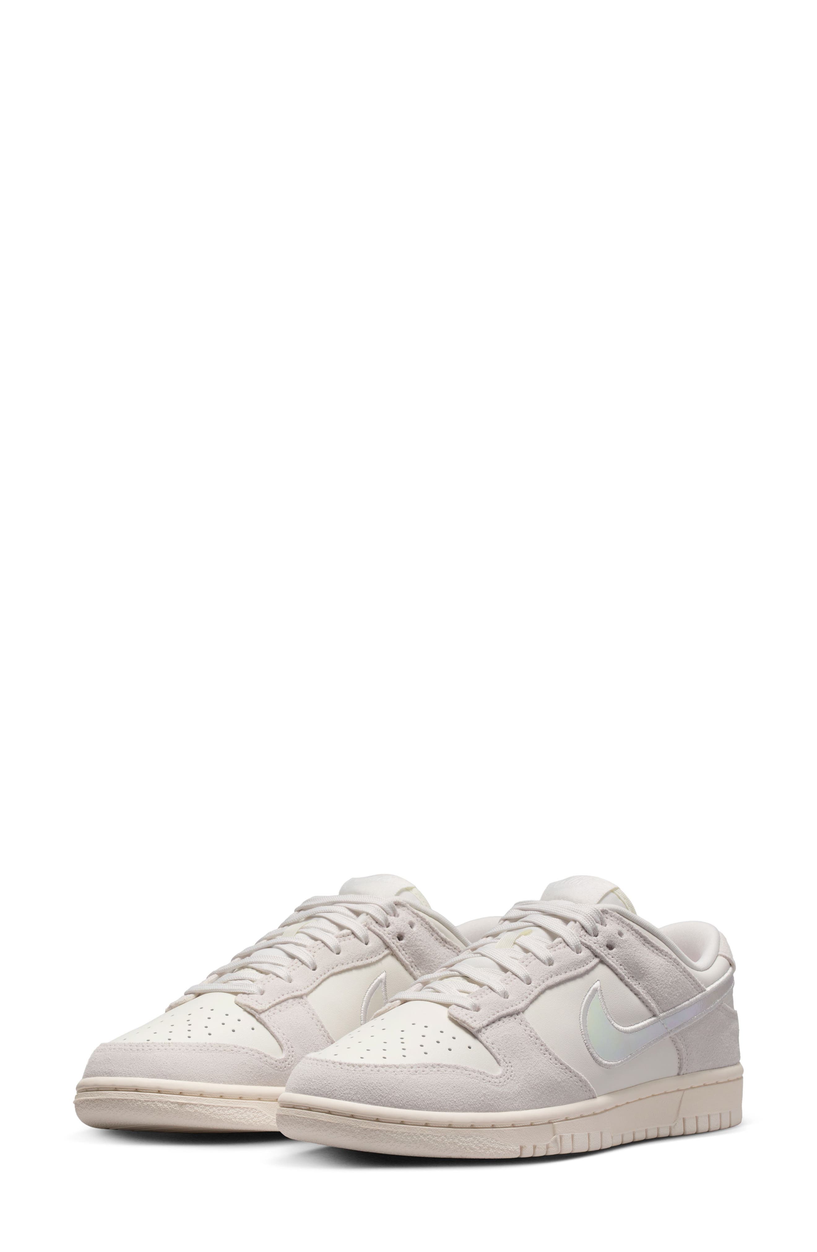 Dunk Low Basketball Sneaker, Main, color, SAIL/ MULTI COLOR/ HYPER PINK